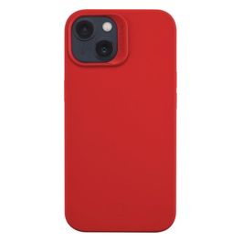 Cellular Line Sensation per iPhone 14 Custodia in Silicone Soft Touch con Tecnologia Antibatterica Microban Integrata Rosso