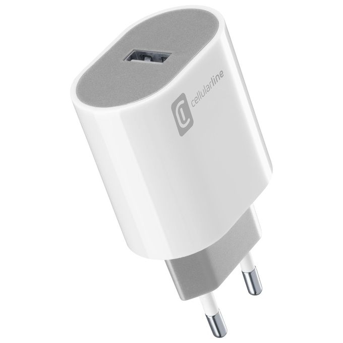 Cellular Line Stylecolor Caricabatterie da Rete 12W Colorato Bianco