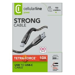 TETRACABTYC2MK Cavo Usb a Usb C Nero 2mt