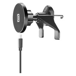 Cellular Line Touch Air Mag Supporto da Auto Magnetico per dispositivi MagSafe con Carica Wireless Nero