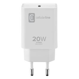 Cellular Line USB-C Charger 20W Caricabatterie da rete USB-C 20W Bianco