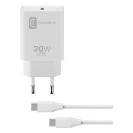 Cellular Line Usb-C Charger Kit 20W Usb-C a Usb-C per iPad Pro e iPad Air 2020