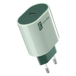 Cellular Line USB-C Charger #Stylecolor Universal Caricabatterie da Rete 20W Colorato Verde
