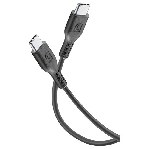 Cellular Line Cavo 5A - 45W da USB-C a USB-C per la ricarica e sincronizzazione dati 1,2mt Nero
