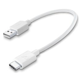 Cellular Line Power Cable Cavo USB-C per ricarica e trasferimento dati 0,15mt Bianco