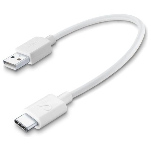 Cellular Line Power Cable Cavo USB-C per ricarica e trasferimento dati 0,15mt Bianco