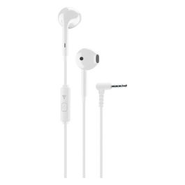 Cellular Line VOICE CAPSULE Auricolari a Capsula con Microfono Tasto di Risposta e Connettore Jack 3.5mm Bianco