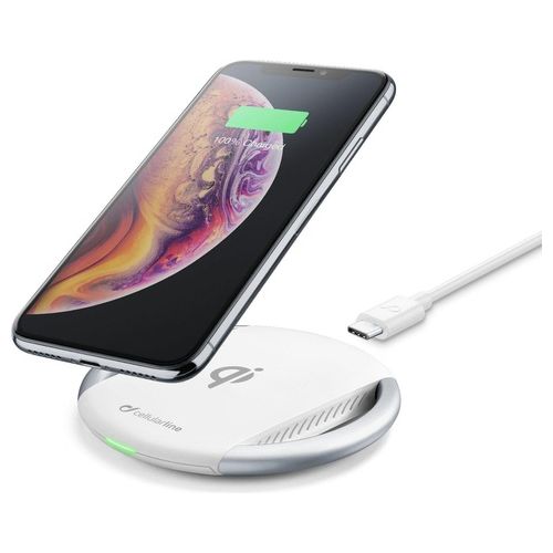 Cellular Line Wireless Fast Charger Kit per iPhone X Bianco