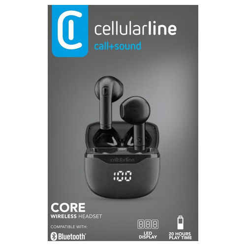Auricolare Bluetooth TWS CORE Nero