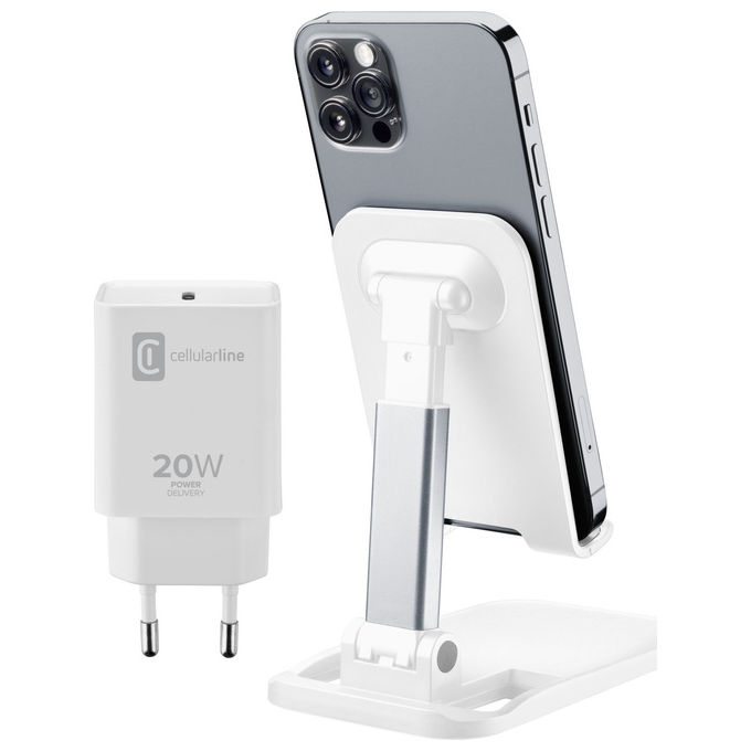 Cellularline Charge and Stand Kit per iPhone 8 e oltre