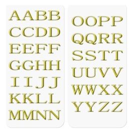 Celly 3D Stickers Letters Oro