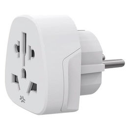 Adattatore Universale da Viaggio Tipo F Bianco