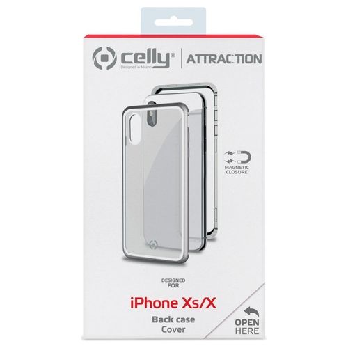 Celly Attraction Case per iPhone XS/X Silver