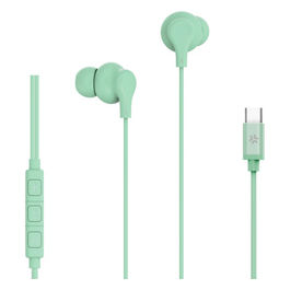 Auricolari In-ear USB-C Verde con Microfono