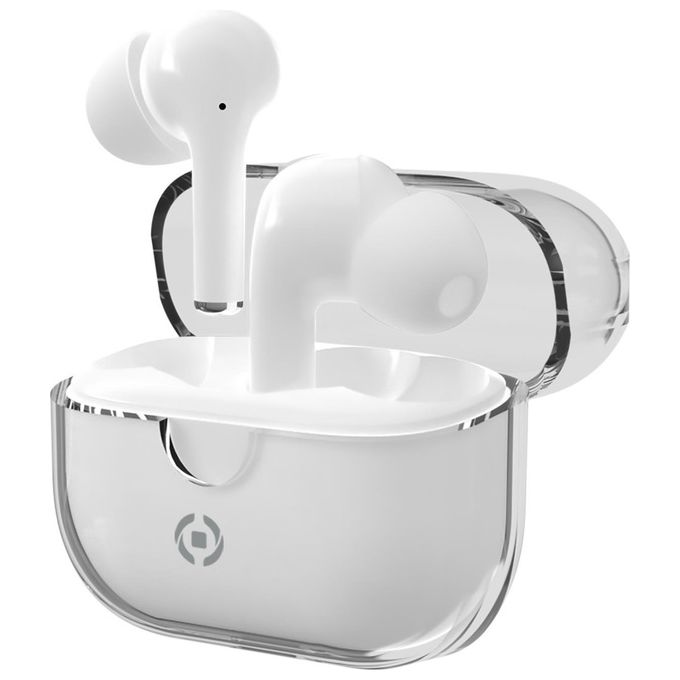 Celly Auricolari True Wireless In-Ear Trasparente-Nero
