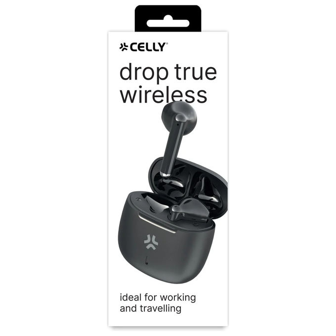 Celly FEATSOUNDBK Auricolari True Wireless Neri
