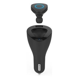 BHDUOBK Auricolare Wireless con Bluetooth 4.0+EDR per Smartphone, Tablet e PC, Microfono Incorporato, Nero