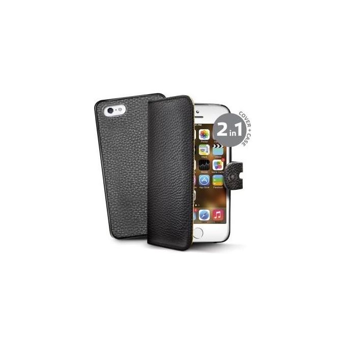 Celly Bk Pu Wallet Case For Iphone5 5s