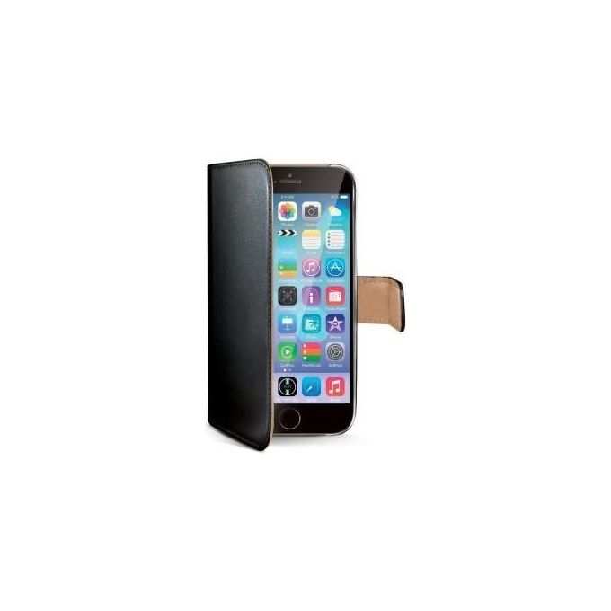 Celly Black Pu Wallet Case iPhone 6