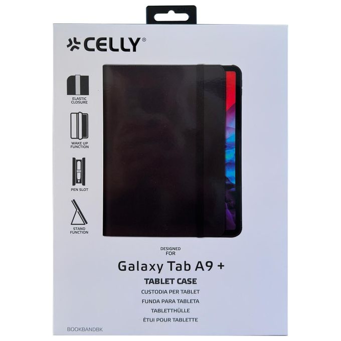 Celly Bookband Galaxy tab a9 Black