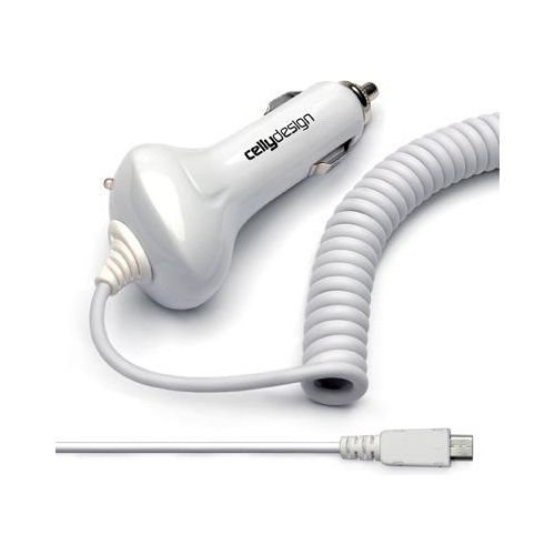 Celly Car Charger 1a Micro White