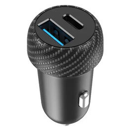 Caricabatteria Auto USB-C USB-A 45W Ricarica Rapida