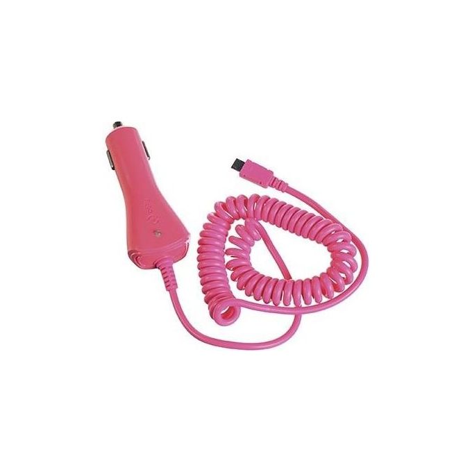 Celly Caricabatterie da Auto 1A Micro-Usb Rosa