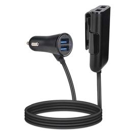 Celly Caricabatterie da Auto 4 Usb Extensible Nero