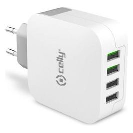 Caricabatterie da rete con 4 Porte usb, Colore Bianco