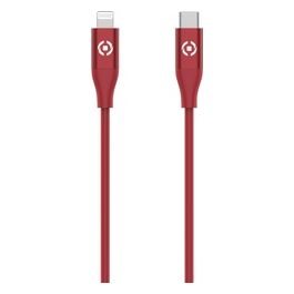 Celly Cavo Usb-C Lightning Color Rosso