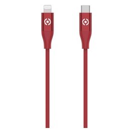 Celly Cavo Usb-C a Lightning 60W Rosso Recycle