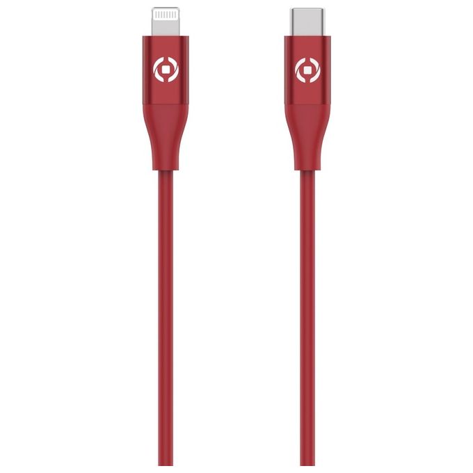 Celly Cavo Usb-C Lightning Color Rosso