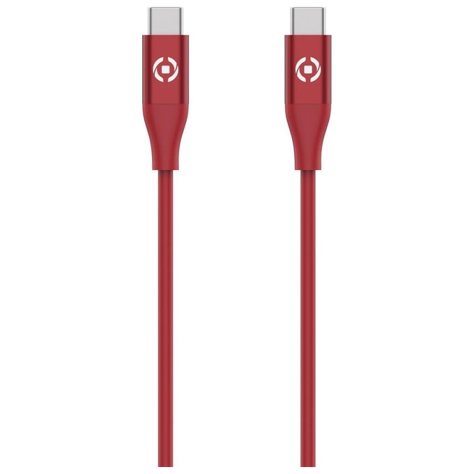 Celly Cavo Usb-C Usb-C Color Rosso