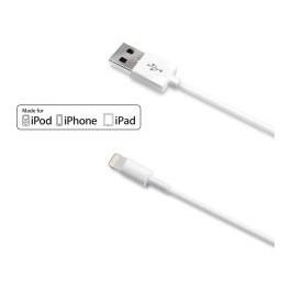 Celly cavo Usb-lightning 2.1a White Certificato mfi 1mt Connettore per iPhone/iPad/iPod, Bianco