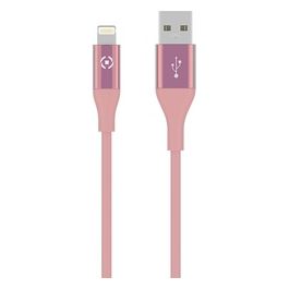 Celly Cavo Usb Lightning Color 3mt Rosa