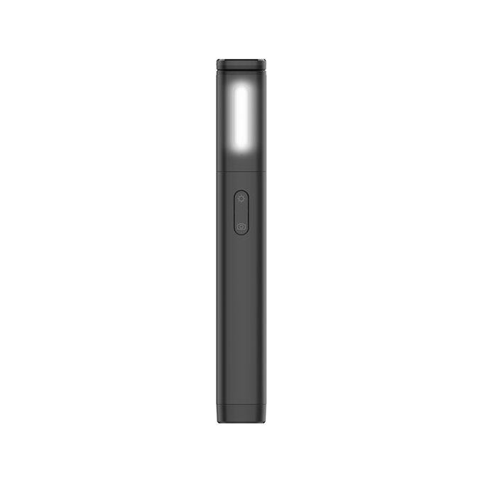 Celly CLICKFLASHPODBK Asta Selfie Bluetooth con Flash Luce Integrata Smartphone fino a 6.5'' Estensione 60 cm colore Nero