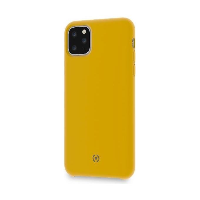 Celly Cover Leaf  per iPhone XI Max Giallo