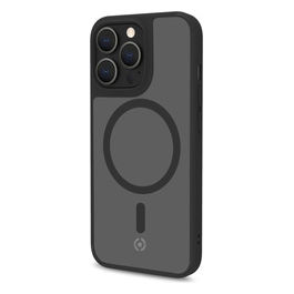 Celly, Cover Magmatt, Trasparente Nera, Compatibile con Apple iPhone 17 Pro