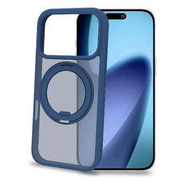 Cover Magnetica Blu con Supporto per iPhone 17 Pro
