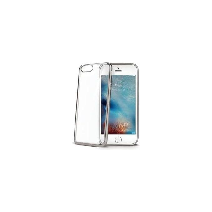 Celly Cover Trasparente per iPhone 7 4.7 Argento