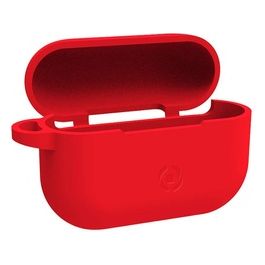 Celly Custodia AIRCASE 3 Per Airpods in Silicone Rossa