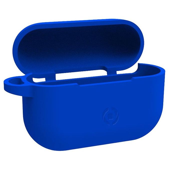 Celly Custodia AIRCASE 3 Custodia in Silicone Blu per Auricolari