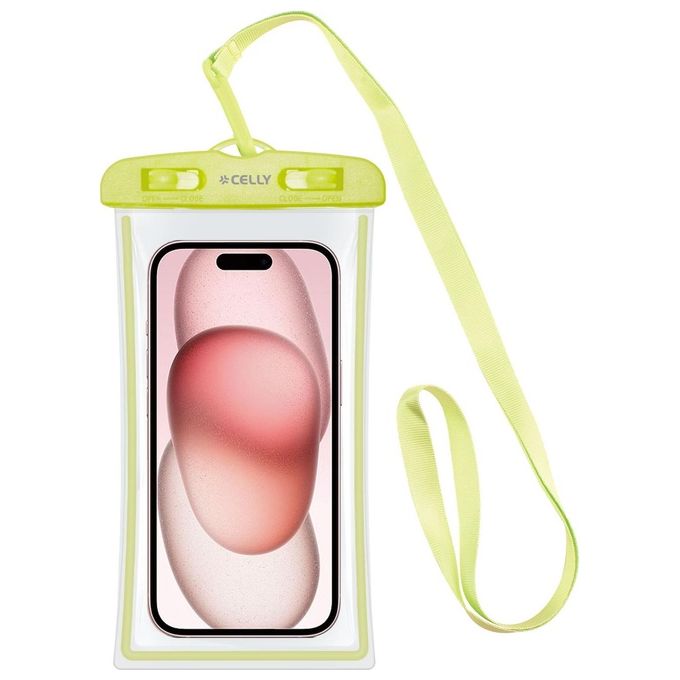 Celly Custodia Trasparente fino a 7'' Verde