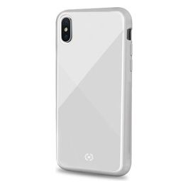 Celly Diamond Glass Case per iPhone X/XS Bianco