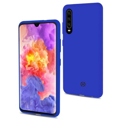 Celly Feeling Cover per Huawei P30 Blu