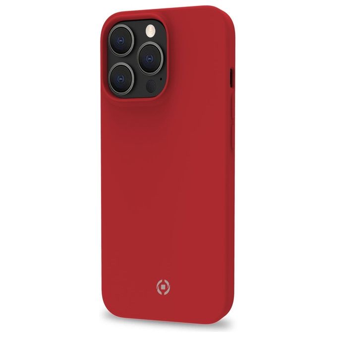 Celly Feeling Cover per iPhone 14 Pro Rosso