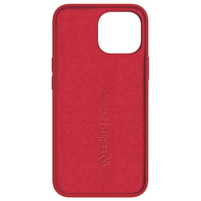 Celly Feeling Cover per iPhone 13 Mini Rosso