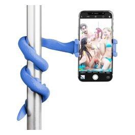 Celly Flexible Selfie Stick Snake Supporto Flessibile per Smartphone Blu