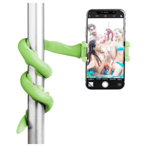 Celly Flexible Selfie Stick Snake Supporto Flessibile Per Smartphone Verde