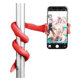 Celly Flexible Selfie Stick Snake Supporto Flessibile Per Smartphone Rosso